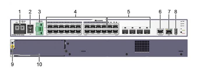 Commutateur industriel à haute capacité S5700-24TP-SI-DC avec une capacité de 56 Gb/s et 24 ports 1